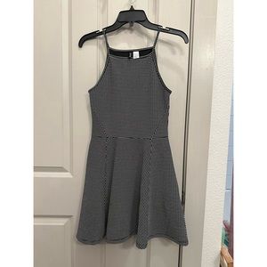H & M Black & White A Line Dress